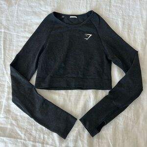 Gymshark black long sleeve top